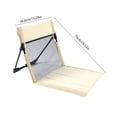 thumbnail image 3 of LSLJS Tapis de Plage Pliable avec Dossier 80 X 40 cm Tapis de Soleil de Plage Ajustable Chaise Longue de Plage en Tissu Tapis Inclinable Chaise Longue Tapis de Plage Rembourré avec Dossier Chaise Pliante en Tissu, 3 of 6
