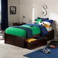 thumbnail image 1 of AFI Concord Urban Twin Solid Wood Storage Platform Bed in Walnut, 1 of 9