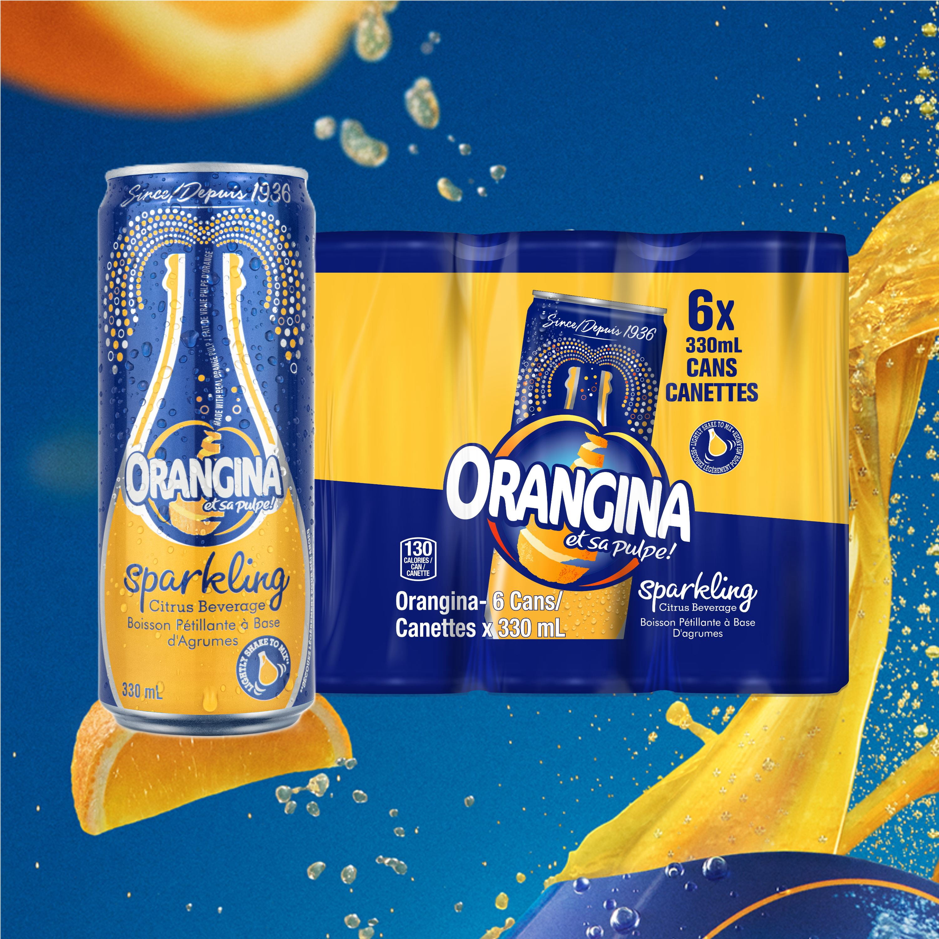 Orangina Originale Boisson pétillante aux agrumes 330ml / 6pk mince peut