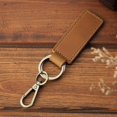thumbnail image 4 of Leather Retro Cowhide Keychain Metal Lobster Clasp Pendant Fashion Personalized Anti-lost Car Keyring Keyholder wholesale, 4 of 4