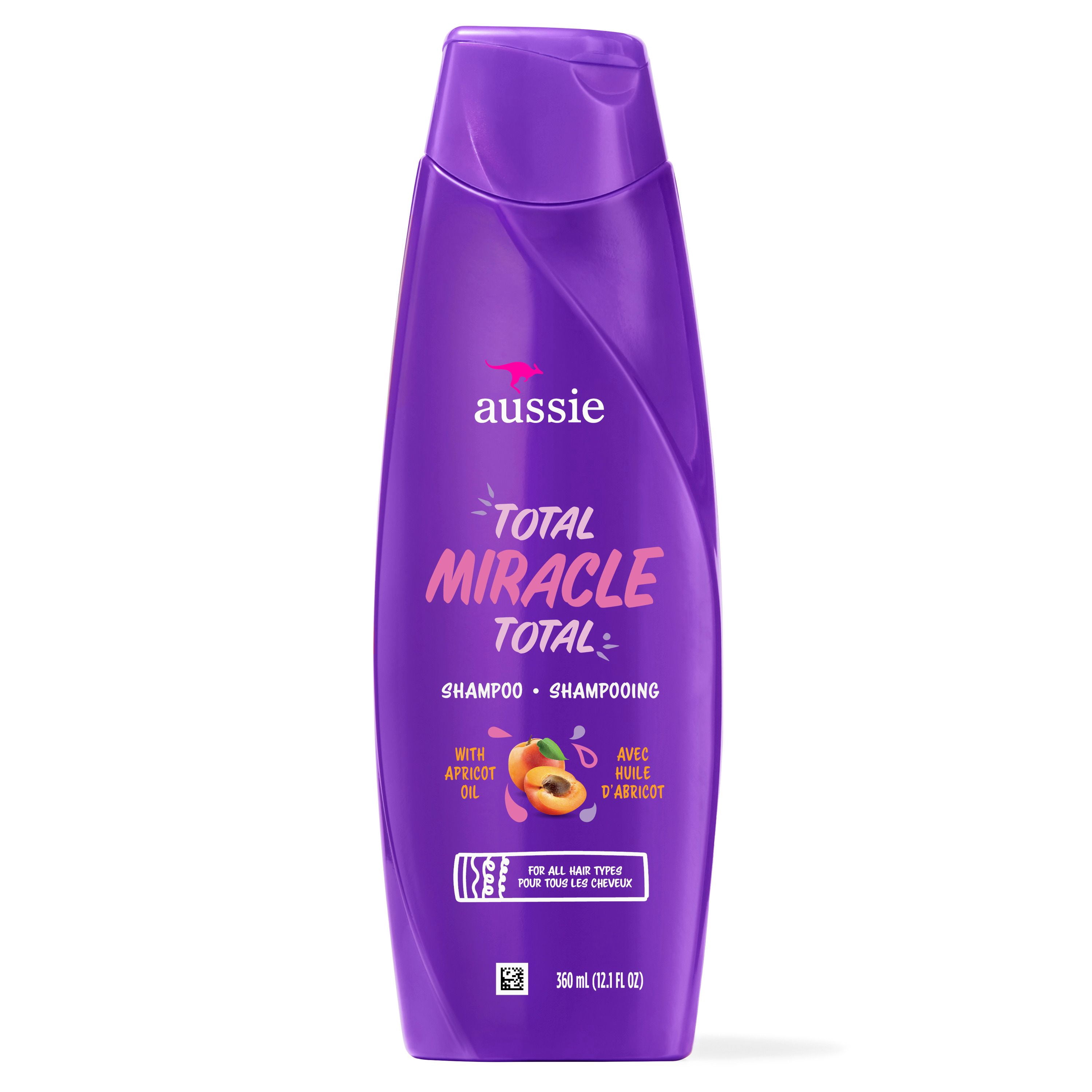 Aussie Paraben-Free Total Miracle Shampoo w/ Apricot & Macadamia For Hair Damage