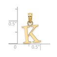thumbnail image 3 of Diamond2Deal 14K Pendentif Initiale Lettre K en Or Jaune pour Femmes, 3 of 6