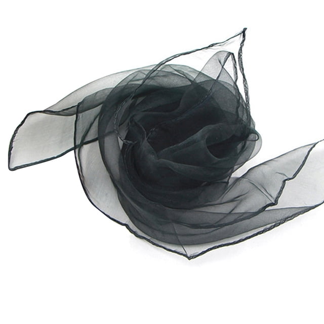 Chiffon Scarf Decorative Solid Color Mesh Necklace Scarf Summer Scarf for Women