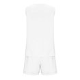 thumbnail image 4 of Ensembles Assortis for Femmes Summer Femmes Casual Summer Solide Col Rond Sans Manches Tops et Pantalons Courts Costume Ensembles Confortables for Femmes sur Clearance, 4 of 6