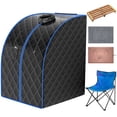 thumbnail image 1 of Patiojoy Infrared FAR IR Negative Ion Portable Spa Sauna with Adjustable 9-Gear Temperature Setting, 1 of 6