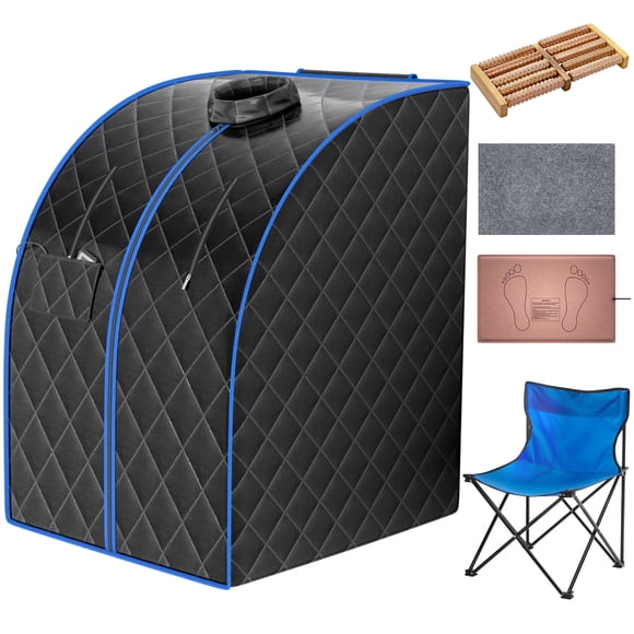 Patiojoy Sauna Spa Portable à Ions Négatifs Infrarouges FAR IR avec Réglage de Température Réglable à 9 Vitesses