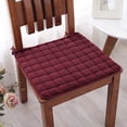thumbnail image 1 of EGNMCR Outdoor Seat Cushion Stool Cushion Household Thin Dining Table And Chair Cushion All Season Universal Slip Strap Tie Rope Solid Color Student Seat Cushion Colorful cushion, 1 of 3