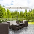 thumbnail image 2 of Outsunny 8.5' Round Aluminum Patio Umbrella, Cream White, 2 of 10