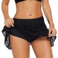 thumbnail image 2 of CEHVOM Bas de Bikini Jupe en Dentelle Crochet pour Femme Maillot de Bain Jupe-Short Courte Jupe de Bain, 2 of 7