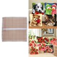 thumbnail image 4 of 1 Piece Blank Rug Hooking Making Canvas DIY Hooking Free Pattern Rug Mesh Canvas 50x50cm, 4 of 7