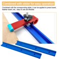 thumbnail image 3 of 2T-Guide Rail Clamp Rails Made of Aluminium Alloy,400 mm T-Slot Track MitreRail Set,Groove SlidRail with M8/M6 Slider, 3 of 7
