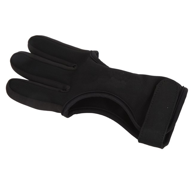Glove, Adjustable Tightness Wear Resistant Bow Finger Guard Protective Universal Traditional Soft For Beginner For Competition Archery XL