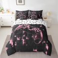 thumbnail image 2 of YST Kids Gamer 7-Piece Comforter Set, Pink Black Video Game Bedding, Polyester, Full (1 Count), 2 of 4