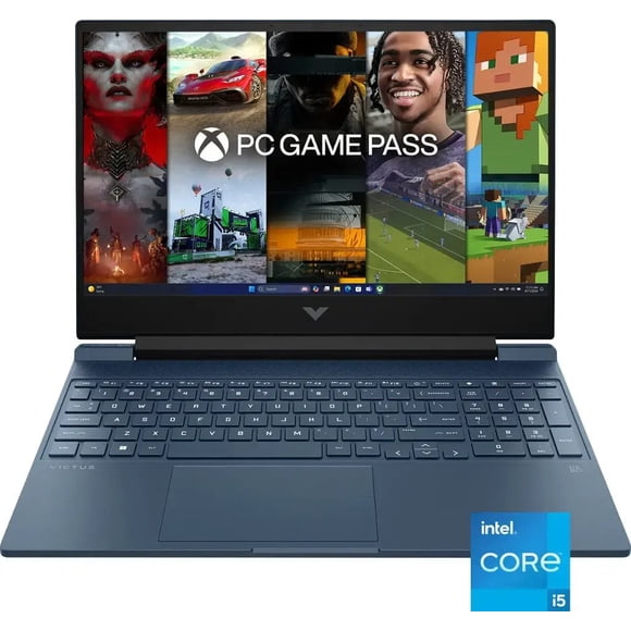 HP Victus 15,6 Po Full HD 144 Hz Portable de Jeu, Intel Core i5 12450H, Mémoire 16 Go, SSD 512 Go, NVIDIA GeForce RTX 3050, Windows 11 Famille, Wi‐Fi 6, Pavé Numérique, Bleu Performance
