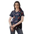 thumbnail image 2 of Moomaya Chemise Tunique Style Enveloppant pour Femmes en Coton Décontracté Col Classique Boutonné, 2 of 6