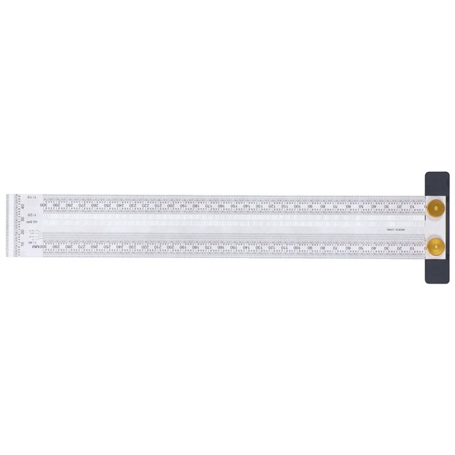 Règle de Trou en Forme de T, Règle de Traçage en Acier Inoxydable à Haute Marquage, Règle de Ligne en Forme de T pour Charpentier, Règles de Construction