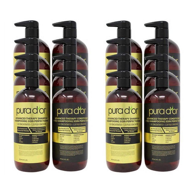 Pura D'Or Advanced Shampoo and Conditioner, 2 x 709 mL(8/CASE)