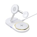 Multifunctional Four In Smart Charger Charger Foldable Wireless Charging For IOS Mobile Phone Watch Headset 15W Wireless Fast Charging With LED Light