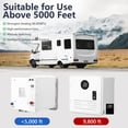 thumbnail image 3 of GloryStar Instant RV Water Heater, 12V DC Propane System with Remote Controller, 15x15 in Door and Front Outlet, Delivers Instant Hot Water for RV Living or Camping, 3 of 8
