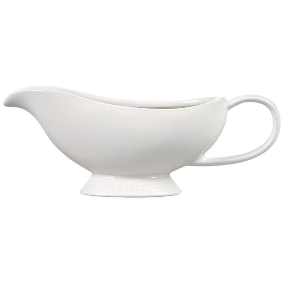 Le Creuset Saucière Patrimoniale en Grès, Blanc