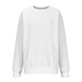 thumbnail image 5 of MeetoTime Women's Crewneck Sweatshirts Fall Long Sleeve Oversized Pullover Sweatshirts with Pockets, 5 of 5
