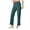 Green, variant on LOVZFMLL Women's Jeans, Pants Casual Loose Straight Leg Wide Leg Cropped Denim Pocket Trousers White, L