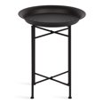 thumbnail image 3 of Kate and Laurel Mahdavi Table d'Appoint Moderne, 17 x 17 x 21, Noir, Table d'Extrémité Unique avec Dessus Texturé, 3 of 8