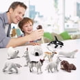 thumbnail image 2 of Ensemble de Figurines d'Animaux d'Hiver Arctique 10 Pcs Modèles d'Animaux Miniatures Collection de Jouets Éducatifs, 2 of 9