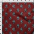 thumbnail image 3 of oneOone Viscose Chiffon Fabric Leaves & Floral Block Print Sewing Fabric BTY 42 Inch Wide, 3 of 4