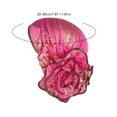 thumbnail image 3 of Elegant Floral Lace Headscarf Hats Exclusive For Women Elastic Breathable Polyester Gauze With Ruffled Edges, 3 of 6