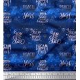 thumbnail image 1 of Soimoi Poly Georgette Fabric Text & Sacred Geometry Galaxy Print Fabric by Yard 52 Inch Wide, 1 of 3