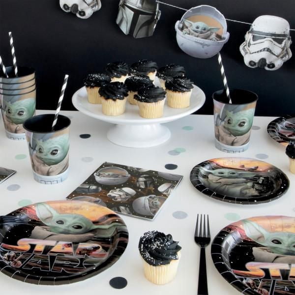 Assiettes plates rondes Disney Grogu de 23 cm (9 po), lot de 8