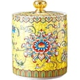 thumbnail image 1 of Enamel Ceramic Tea Caddy Tea Canister Tea Storage Container Tins Jar with Airtight Lid Water-proof Tank for Tea  Coffee  Herb  Sugar  Spice  Nuts, 1 of 3