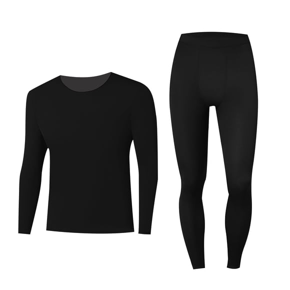 Men's Thermal Underwear Set, Moisture Wicking Base Layer Long Johns with High Elastic Fabric, Breathable Winter Pajamas for Outdoor Casual Wear