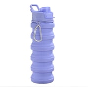 Coofit Collapsible Water Bottle Silicone Sports Bottle Drinking Bottle with Carabiner