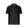 thumbnail image 2 of EGNMCR Chemise Décontractée pour Homme à Manches Courtes, Col à Revers, Couleurs Contrastantes, Blouse T-shirt à Col Rabattu, 2 of 5