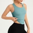 thumbnail image 4 of Plebaso Womens Short Sleeve Workout Yoga Tank Tops Racerback Sleeveless Stretch Shirts Activewear for Women, 4 of 6