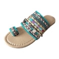 thumbnail image 2 of LSLJS Women Artisanal Sandals Flip-Flops Greek Style Boho Flip Flop Slippers Shoes, 2 of 9