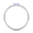 thumbnail image 3 of East-West Stackable Baguette Birthstone Ring - Amethyst (February), 3 of 5