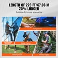 thumbnail image 4 of VEVOR Arborist Tree Climbing Rope Double Braid Polyester 3/4" x 220' 24-Strand, 4 of 9