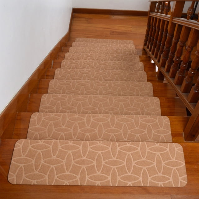 Birdeem Carpet for Stairs,Non Slip Mat,Carpet Stair Treads Rug Non Slip Carpet Stair Treads Rug Indoor Self Adhesive Step Stair Mats for Indoor Outdoor