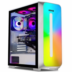 AQVIN - AQW60 Gaming Desktop Computer PC - Tower | Core i7 | RTX 3050 8GB | New 1TB SSD | 32GB DDR4 RAM | Windows 11 Pro | Gaming Keyboard and Mouse - Black/ RGB Lights AQVIN - AQW60 Gaming Desktop Computer PC - Tower | Core i7 | RTX 3050 8GB | New 1TB SSD | 32GB DDR4 RAM | Windows 11 Pro | Gaming Keyboard and Mouse - Black/ RGB Lights