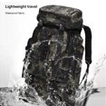 thumbnail image 3 of Backpack Outdoor 80L Large Capacity Nylon Rucksack Camping Sports Packsack Travel Mountaineering Storage Bag with Rain Cover Camouflage, 3 of 9