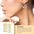 thumbnail image 3 of 10pcs Ear Clip Converters Earring Accessories Handmade Fashionable Handheld Findings Turn Any Post Studs Into Clip-On Earrings Type1, 3 of 6