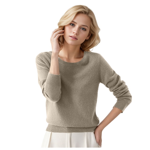 2025 Women's Round Neck Pullover Men Sweater Solid Color Long Pullover Sweaters for Women Zip