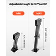 thumbnail image 3 of VEVOR Telescoping Stabilizer Jack, 2PCS Telescoping Folding Trailer Jack, Trailer Swing Down Stabilizer Jack for RV Trailer, Supports 1000lbs Capacity Each, Adjustable from 11.7 inch to 18.2 inch, 3 of 9