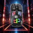 thumbnail image 4 of Mouse Mouse Wireless Transparent Wireless Mouse 2.4G/Bluetooth 5.0 2 Mode Connection Type-C Rechargeable Mouse Standard Magnetic Rgb Lighting Usb Mouse Wireless, 4 of 7