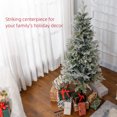 thumbnail image 4 of HOMCOM Sapin de Noël Artificiel Mince Floqué avec Extrémités de Branches Réalistes, 4 of 10