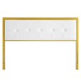 thumbnail image 3 of Modway Teagan Tufted King Performance Velvet Headboard in Gold White, 3 of 7
