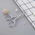 thumbnail image 2 of Stainless Steel Scissors, Vintage Stainless Steel Electroplated Scissors Retro Carved Scissors Stitch Thread Ends Home Scissors Office Scissors Scissors for Office, 2 of 3